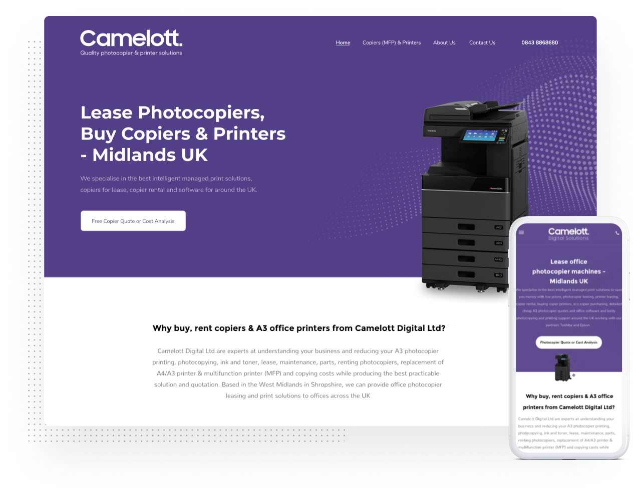 camelott procredible website design