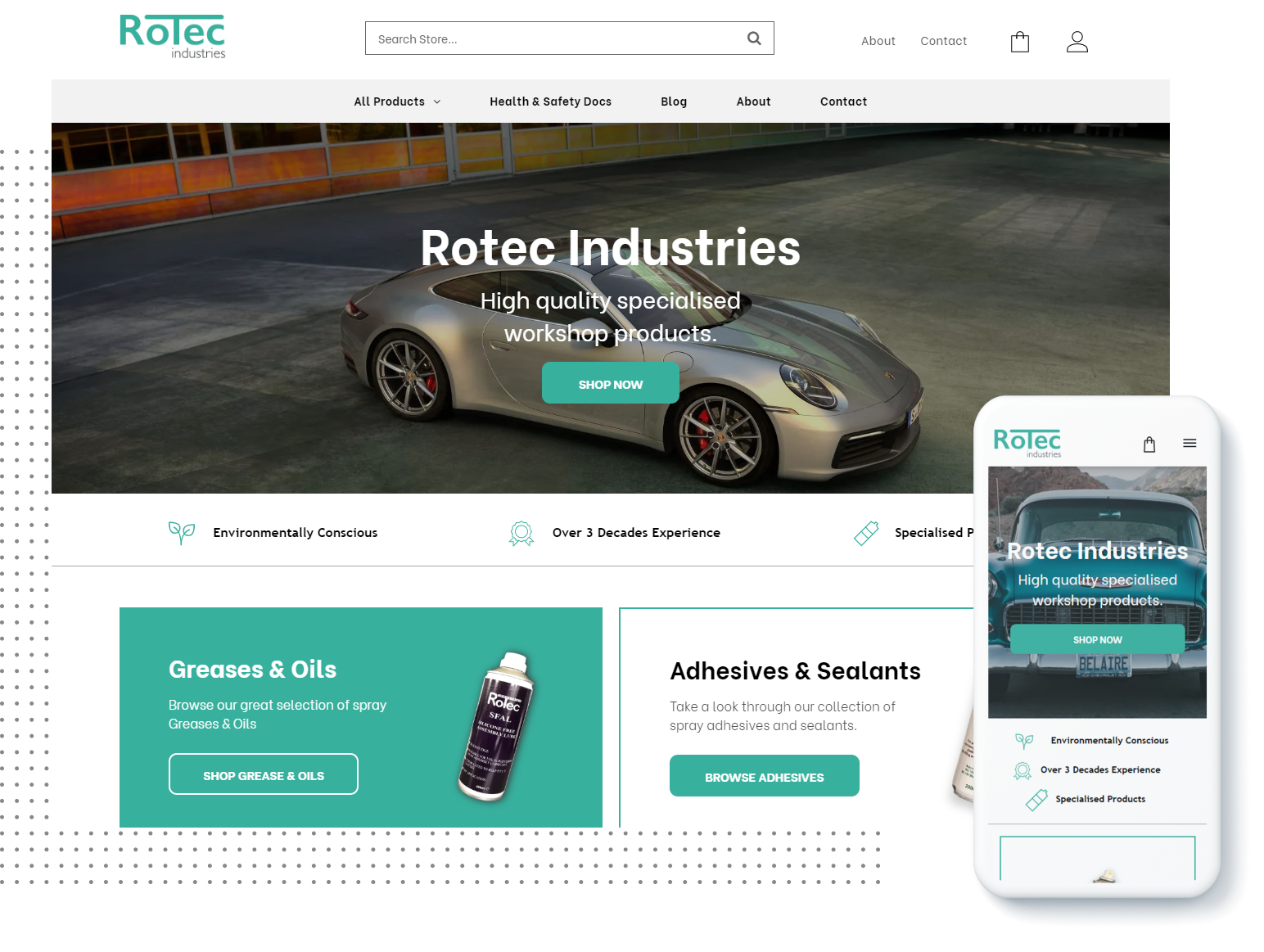 rotec industries procredible website design